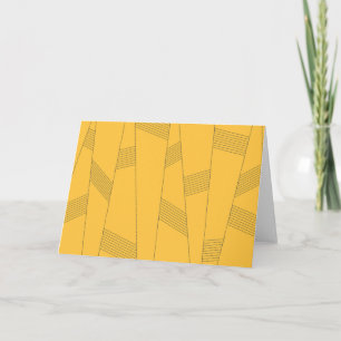 Simple, yellow, modern abstract graphic design card
