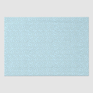 Simple yellow Polka Dots with Baby Blue Background Tissue Paper