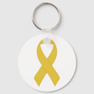 Simple Yellow Ribbon Keychain