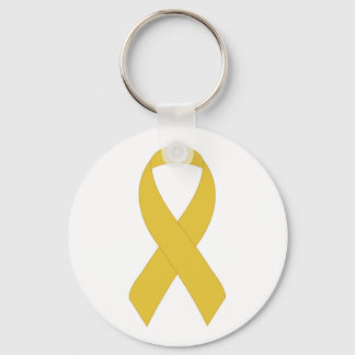 Simple Yellow Ribbon Keychain