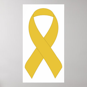 Simple Yellow Ribbon Poster