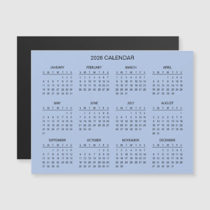 Simple Yet Elegant 2026 Calendar   Magnet