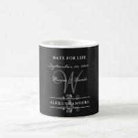 Simple Yet Elegant: Black Linen w/ Monogram