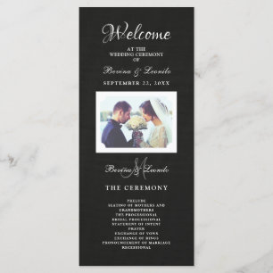 Simple Yet Elegant: Black Linen w/ Monogram Program