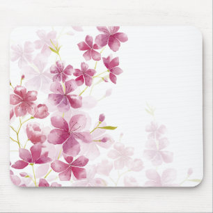 Simple yet Elegant Cherry Blossom Mousepad