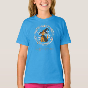 Simple yet Elegant Halloween Cat Ringer Shirt
