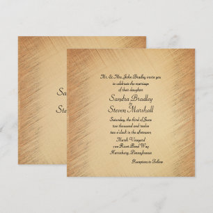 Simple Yet Elegant Rustic Wedding Invitation