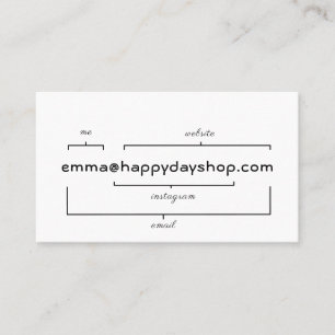 Simple Yet Genius Business Card