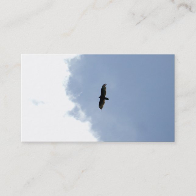 simple yet powerful business card - soaring eagle (Front)