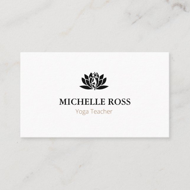 Simple Yoga business card (Front)