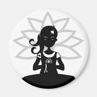 Simple Yoga Silhouette Magnet