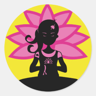 Simple Yoga Silhouette Sticker
