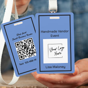 Simple Your Photo Custom Crafter Vendor Event Badge