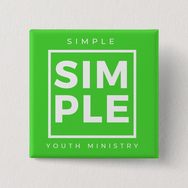 Simple Youth Ministry Button (Front)