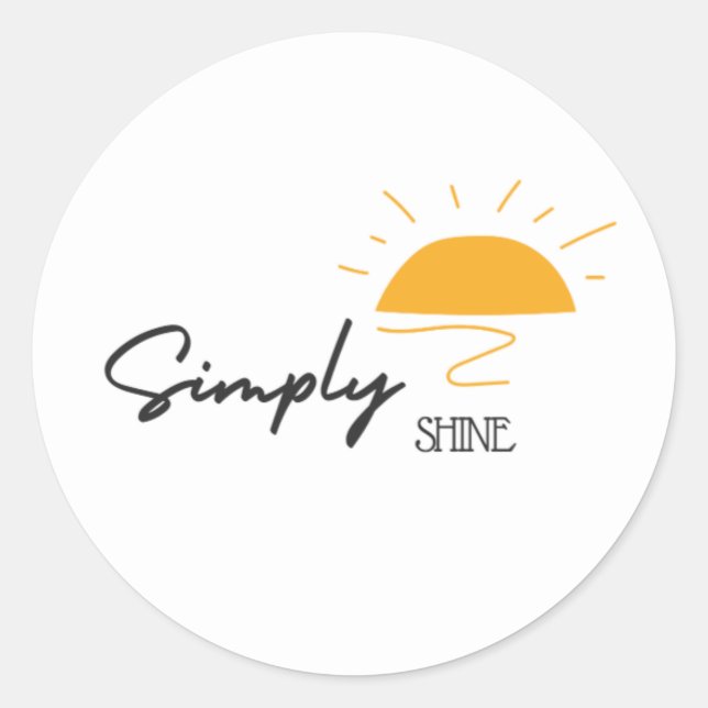 Simplement Briller Sunshine Bright Circle Sticker (Devant)