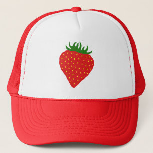 Simplement casquette fait sur commande de fraise -