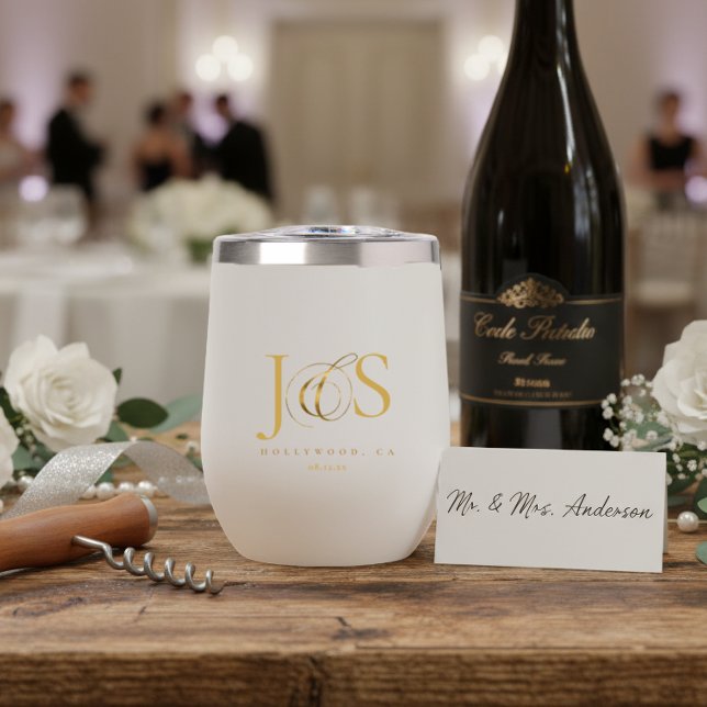 Simplement Élégantes Initiales de Mariage Or ID102 (Créateur téléchargé)