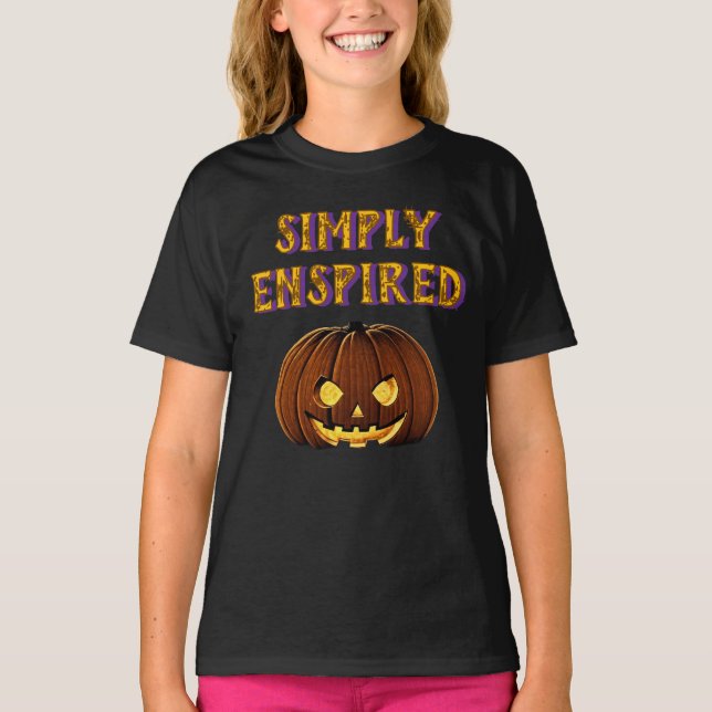 Simplement Enspirée Halloween Edition Girl T-Shirt (Devant)