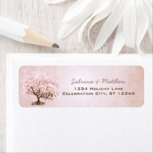 Simplement rose Pale Dogwood Coeur Feutre Arbre