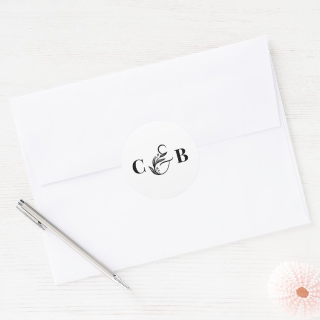 Simplement Splendid Editable Color Wedding Sticker (Enveloppe)