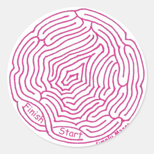 Simplement Sticker Mazes Round Maze (Devant)