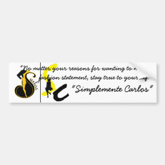 Simplemente Carlos BumperSticker Bumper Sticker