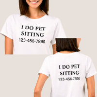Simples Animaux domestiques TShirts Double Side De