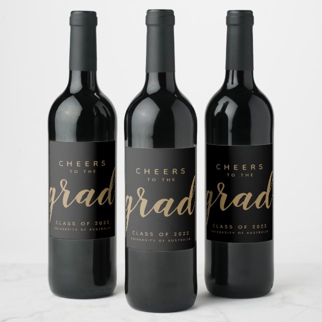 Simples encouragements au Étiquette de vin noir Gr (Bouteilles)
