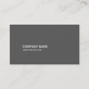 Simples Modern Elegant Company Grey Business Card