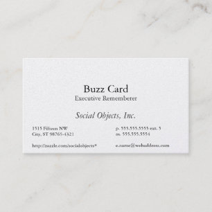 Simplest Serif American Garamond Template Business Card