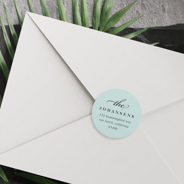 Simplicité - Sticker d'adresse de retour | Mention (Créateur téléchargé)