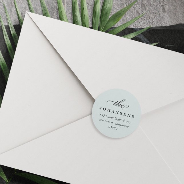 Simplicité - Sticker d'adresse de retour | Sage (Créateur téléchargé)