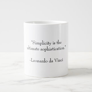 Simplicity and Sophistication Large Coffee Mug
