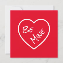 Simplicity Be Mine Red & White Valentine's Day