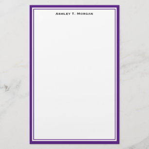 Simplicity DIY Frame White Personalized Stationery