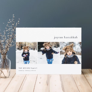 Simplicity Hanukkah Photo Collage Card