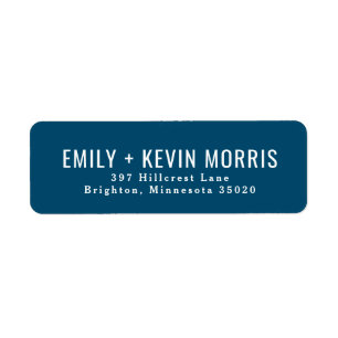 Simplicity   Modern Return Address Label