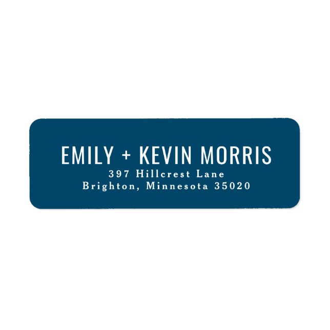 Simplicity | Modern Return Address Label (Front)