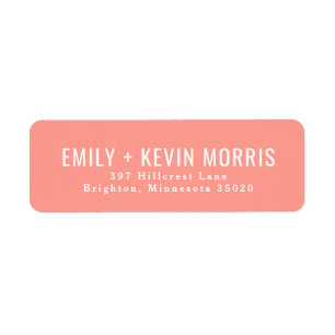 Simplicity   Modern Return Address Label
