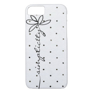 simplicity text on polka dots Case-Mate iPhone case