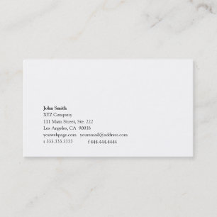 Simplicity vi business card