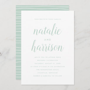 Simplicity   Wedding Invitation