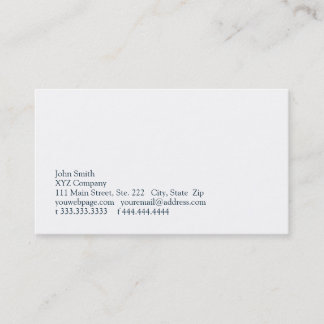 Simplicity XII Business Card