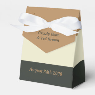 Simplified Bear Pride Favour Box for Gay Weddings