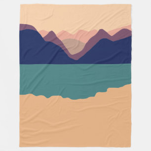 Simplified Landscape 01 Fleece Blanket