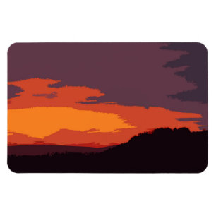 Simplified sunset magnet