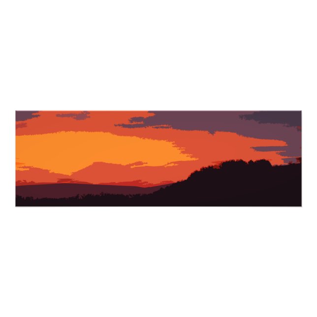 Simplified sunset photo print (Front)