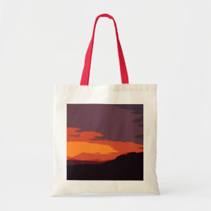 Simplified sunset tote bag