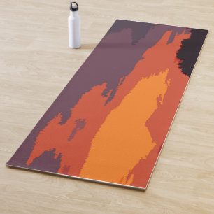Simplified sunset yoga mat