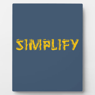 Simplify Plaque